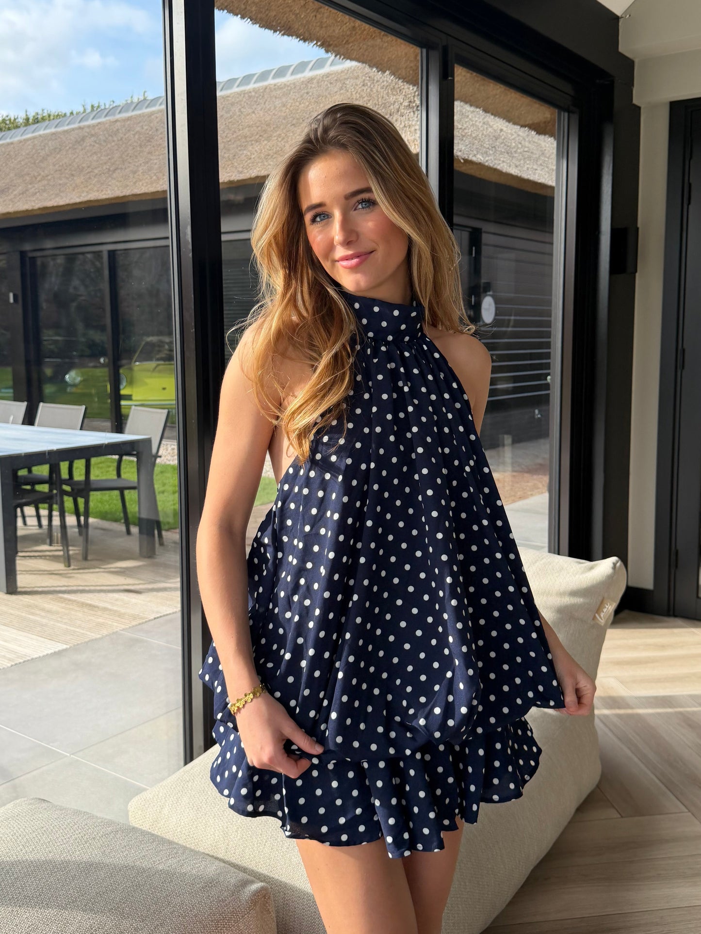 Lily polka dot jurk