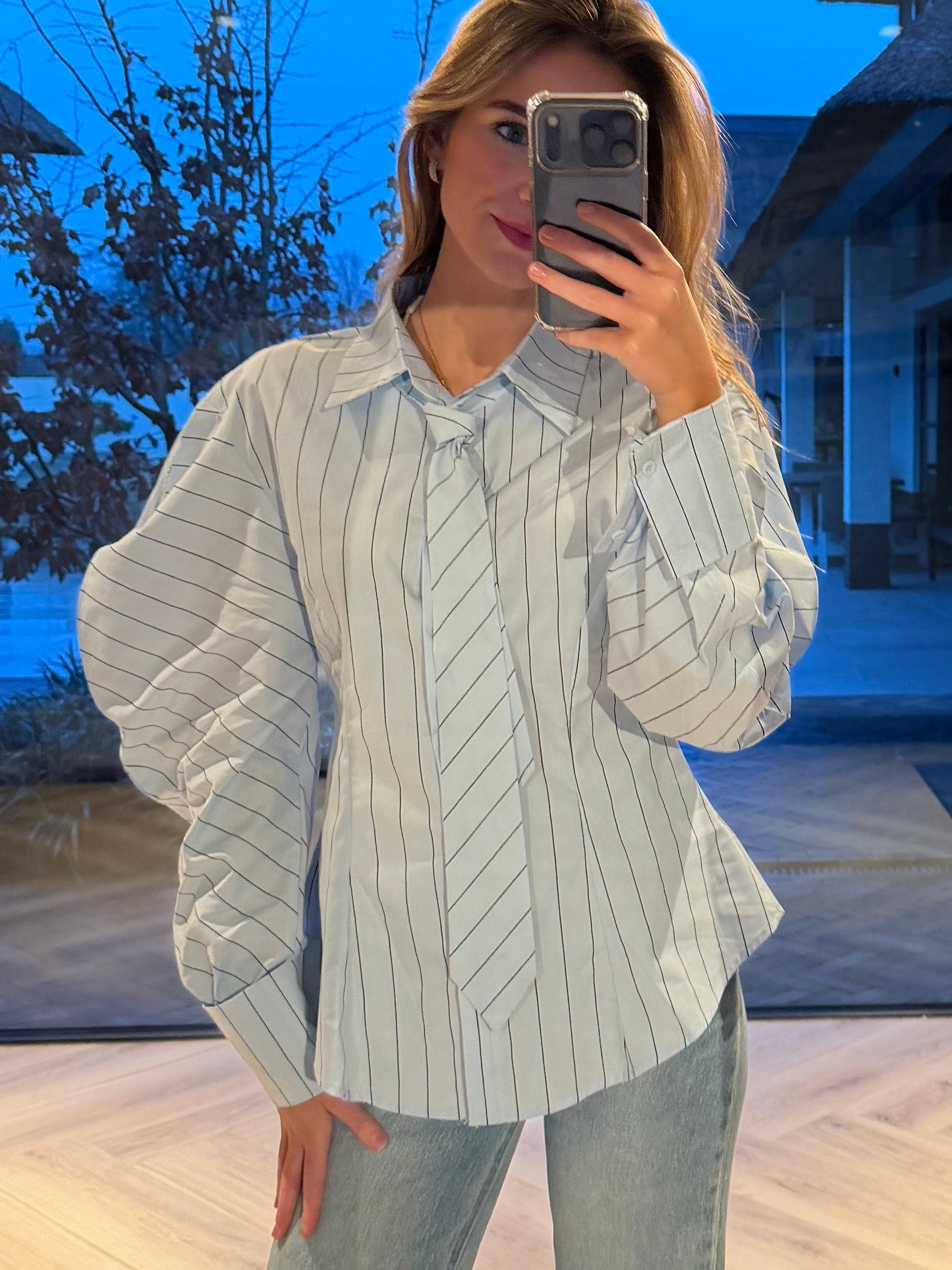 Mimi blouse blauw