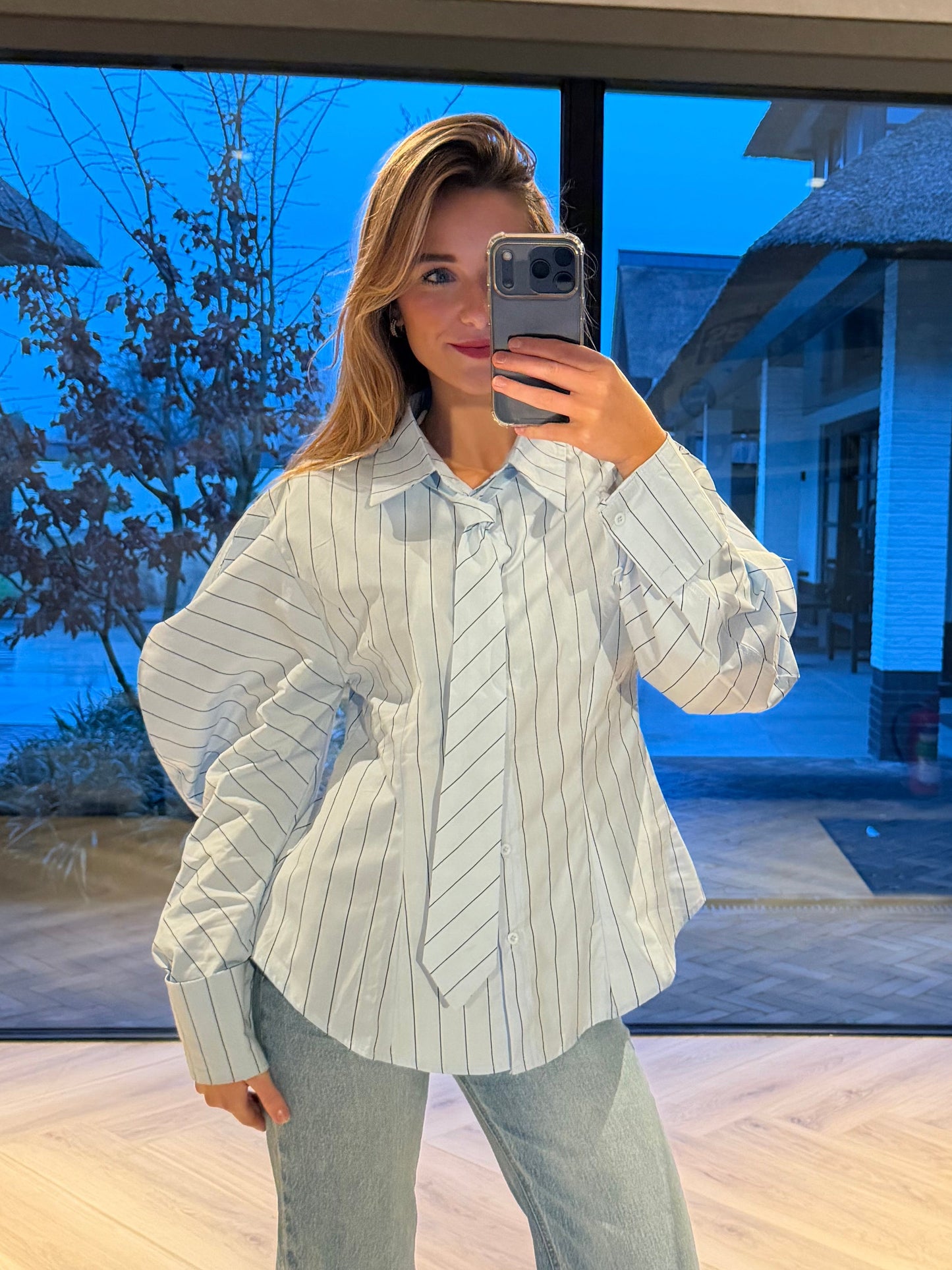 Mimi blouse blauw