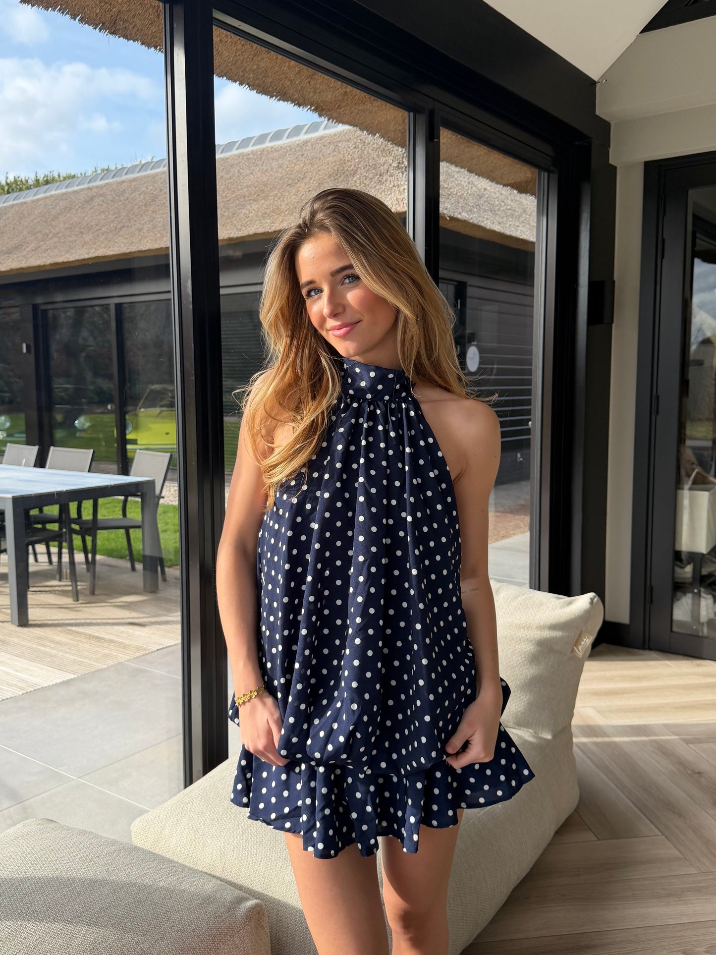 Lily polka dot jurk