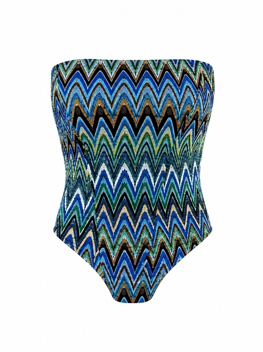 Zigzag top blauw (pre order 1 week)