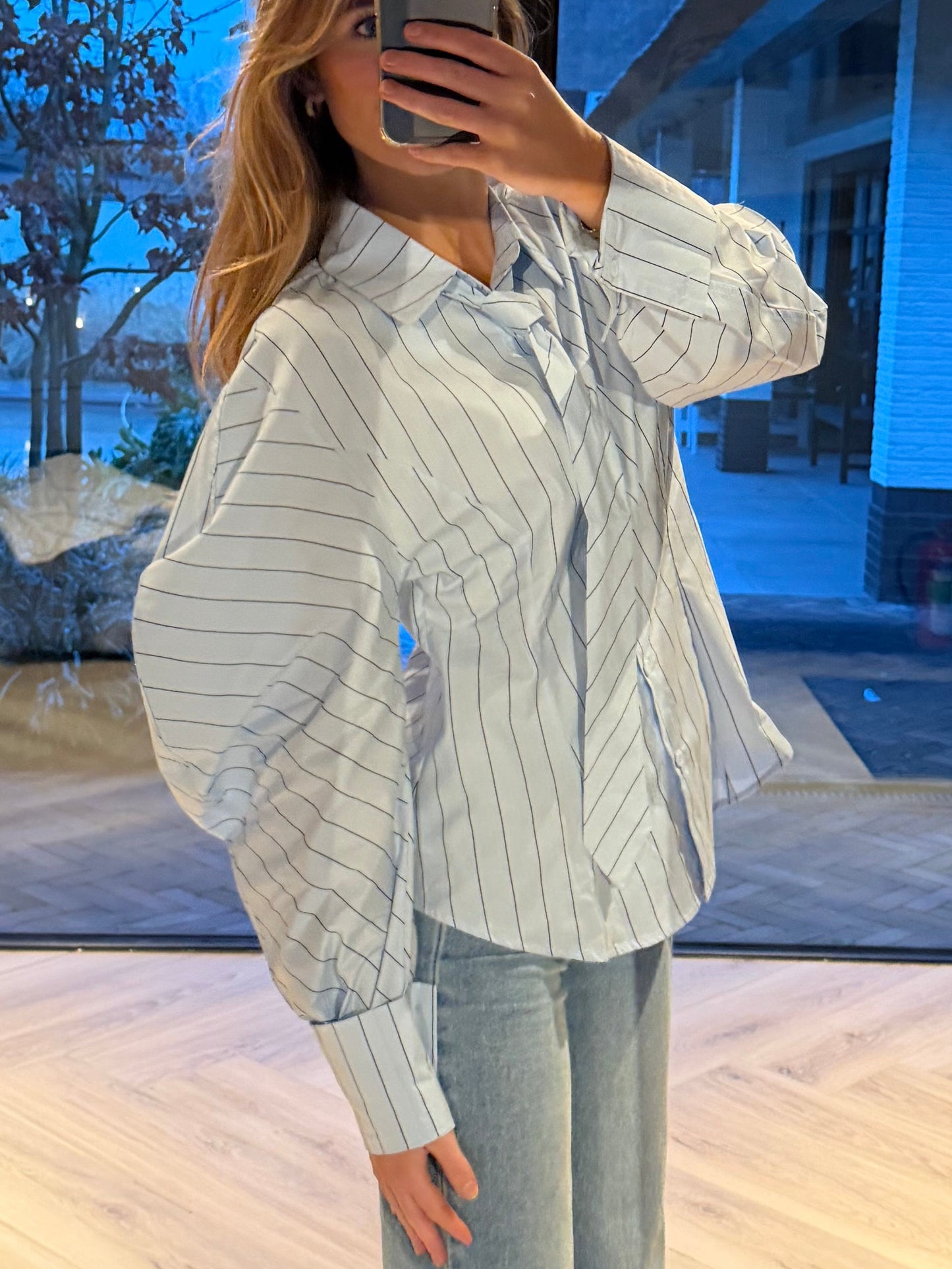 Mimi blouse blauw